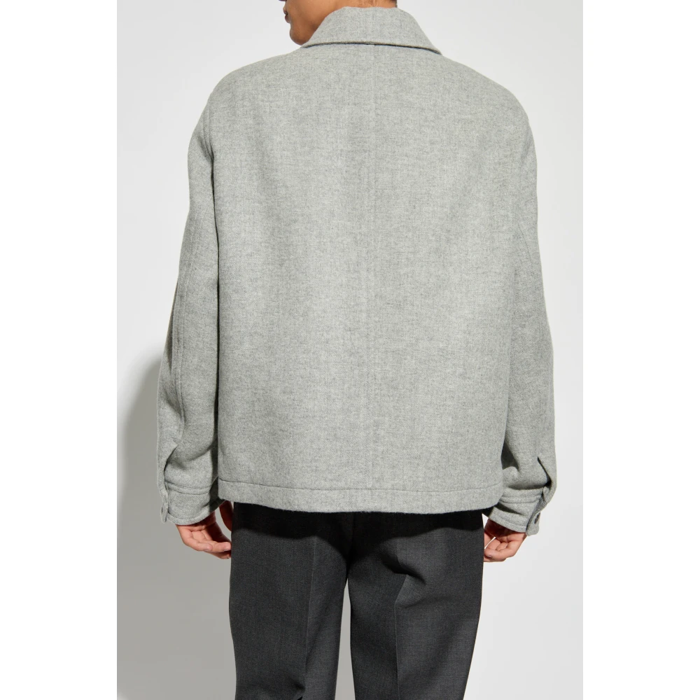 Versace Korte jas Gray Heren