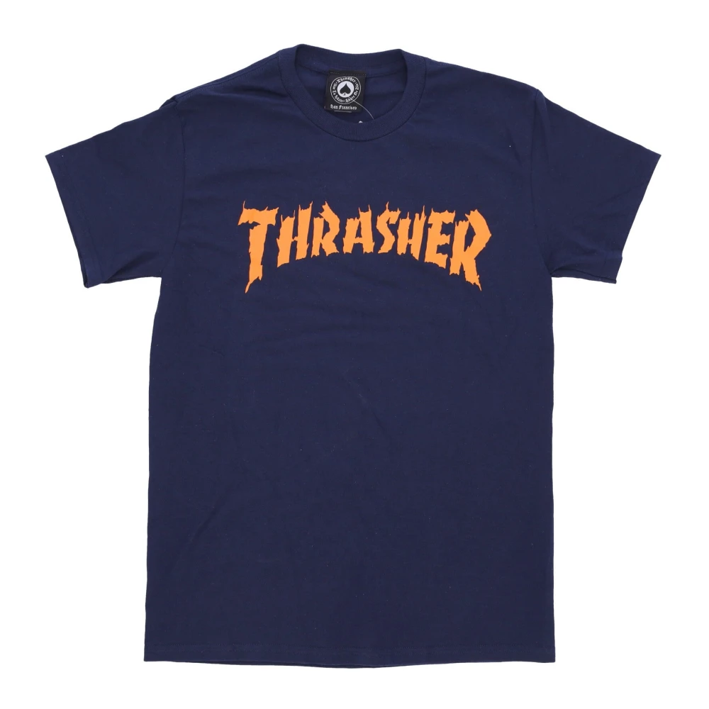 Thrasher Vlam T-shirt Blue Heren