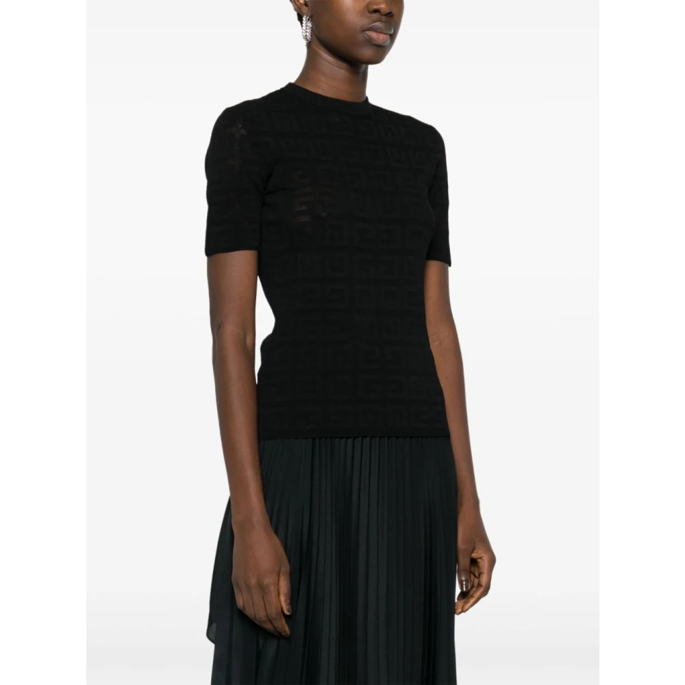 Givenchy Zwarte Monogram Trui Black Dames