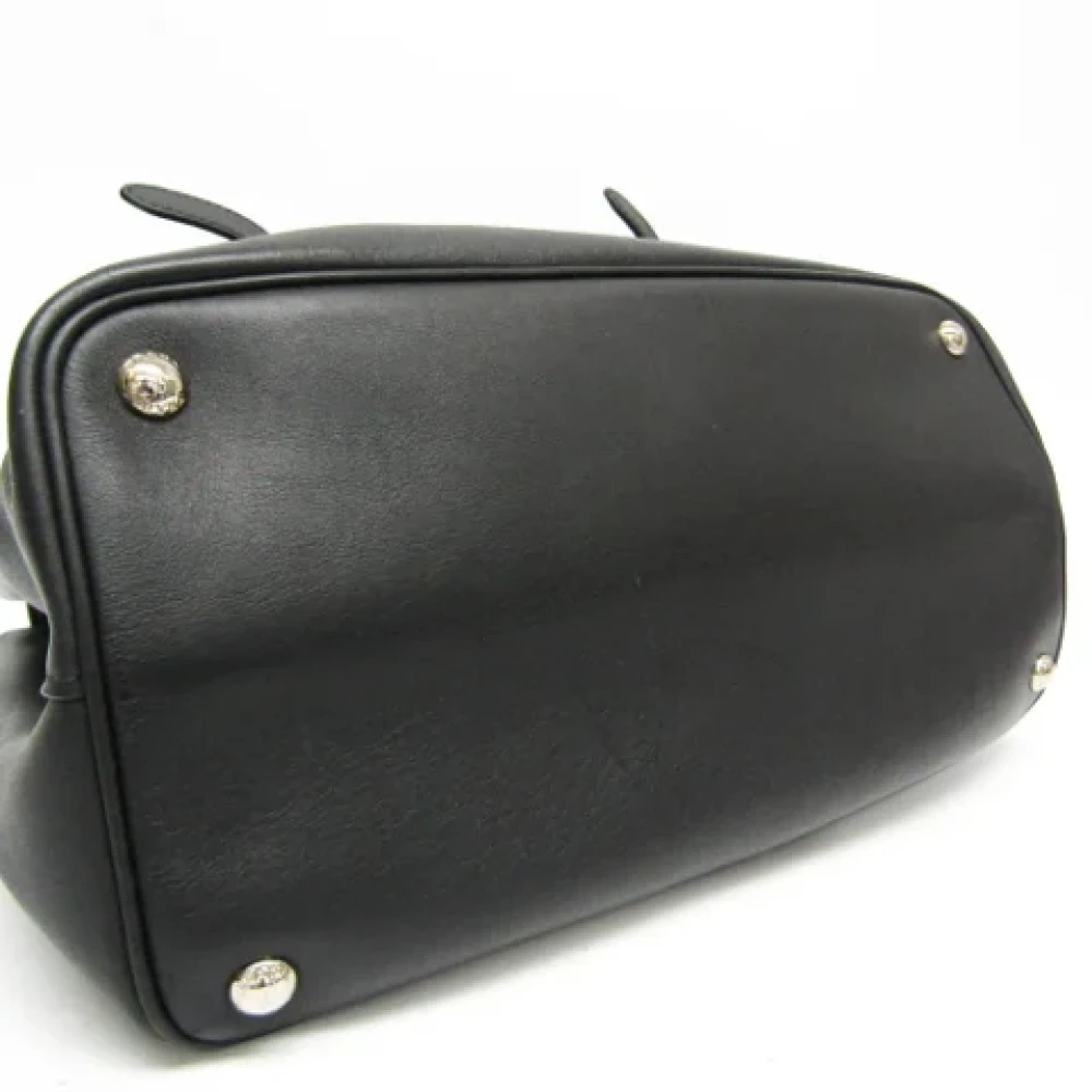 Prada Vintage Pre-owned Leather handbags Black Dames