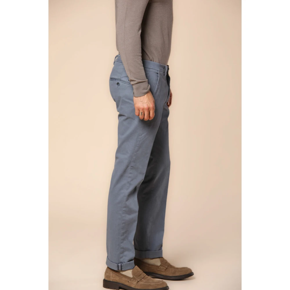 Mason's Slim Fit Chino Broek Torino Style Blue Heren