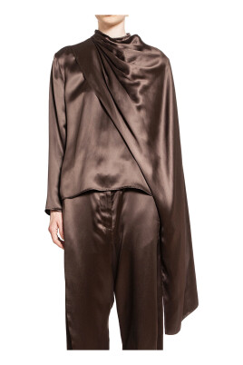 silk-satin-brown-blouse