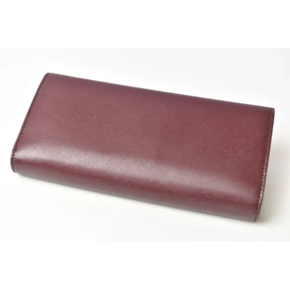 Salvatore Ferragamo Pre-owned Leather wallets Red Dames