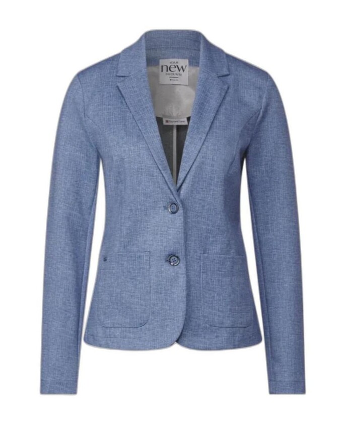 blauwe-polyester-blend-blazer-jas