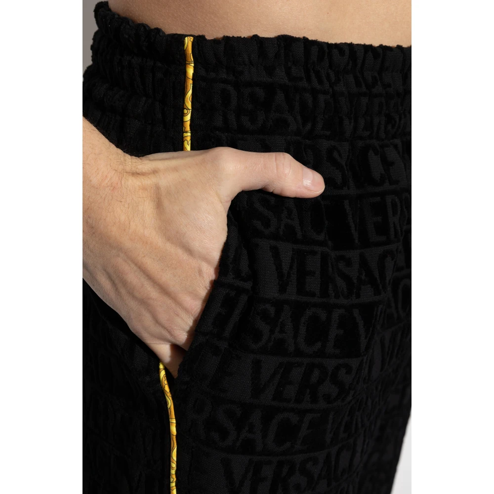 Versace Broek met logo Black Unisex