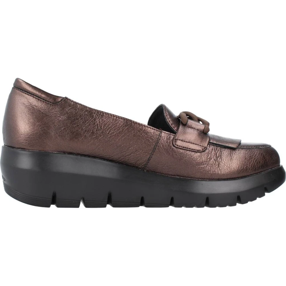 Stonefly Femme Marron - Compensées Laminées Avec Style Plume - Chaussures - Brun - Taille: 39 Eu