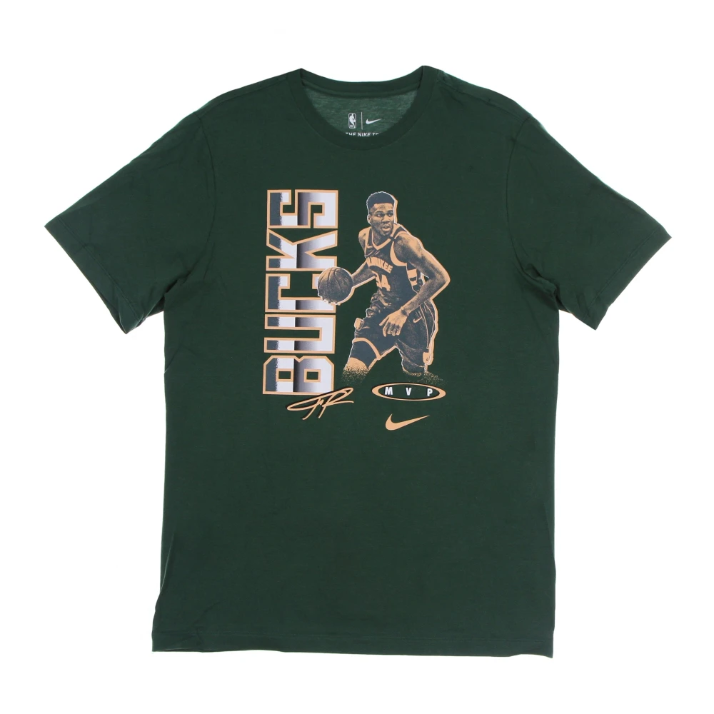 Nike Giannis Antetokounmpo NBA T-shirt Green Heren