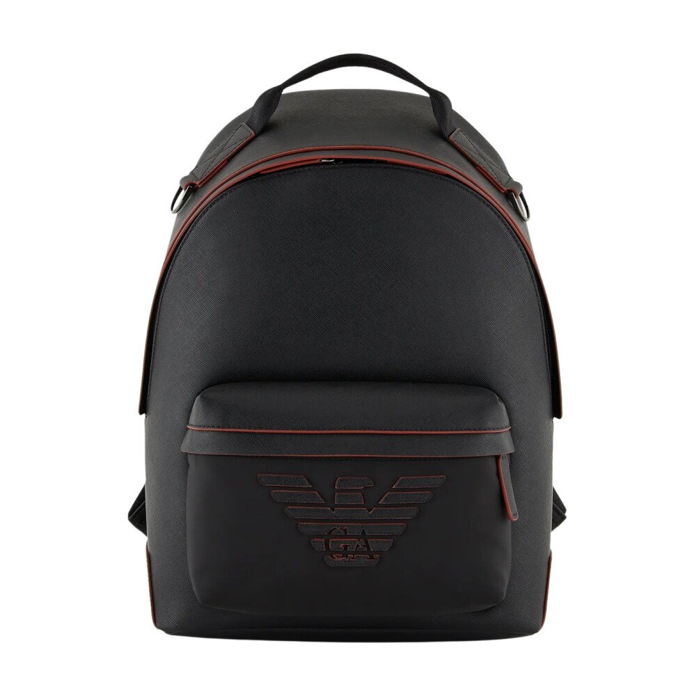 Black armani backpack best sale