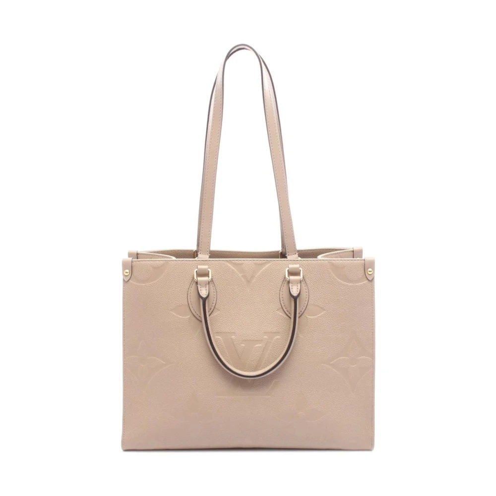 Louis Vuitton Vintage Brun Pre-Owned Monogram Embossed Leather Tote Bag