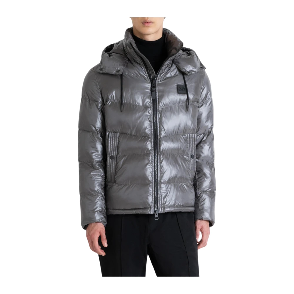 Antony Morato Gewassen Nylon Regular Fit Jas Gray Heren