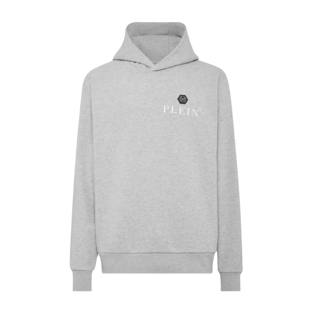 Philipp Plein Grijze hoodie met logo Gray Heren