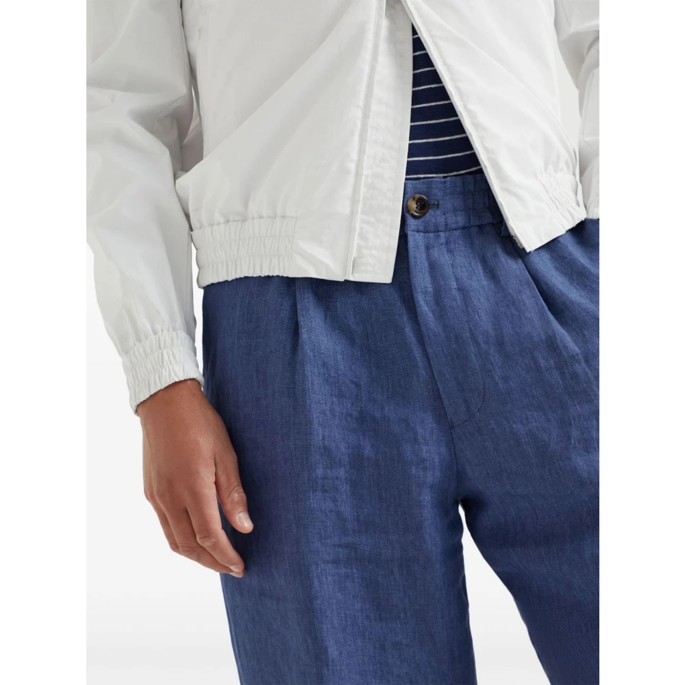 BRUNELLO CUCINELLI Denim Shorts voor Mannen Blue Heren