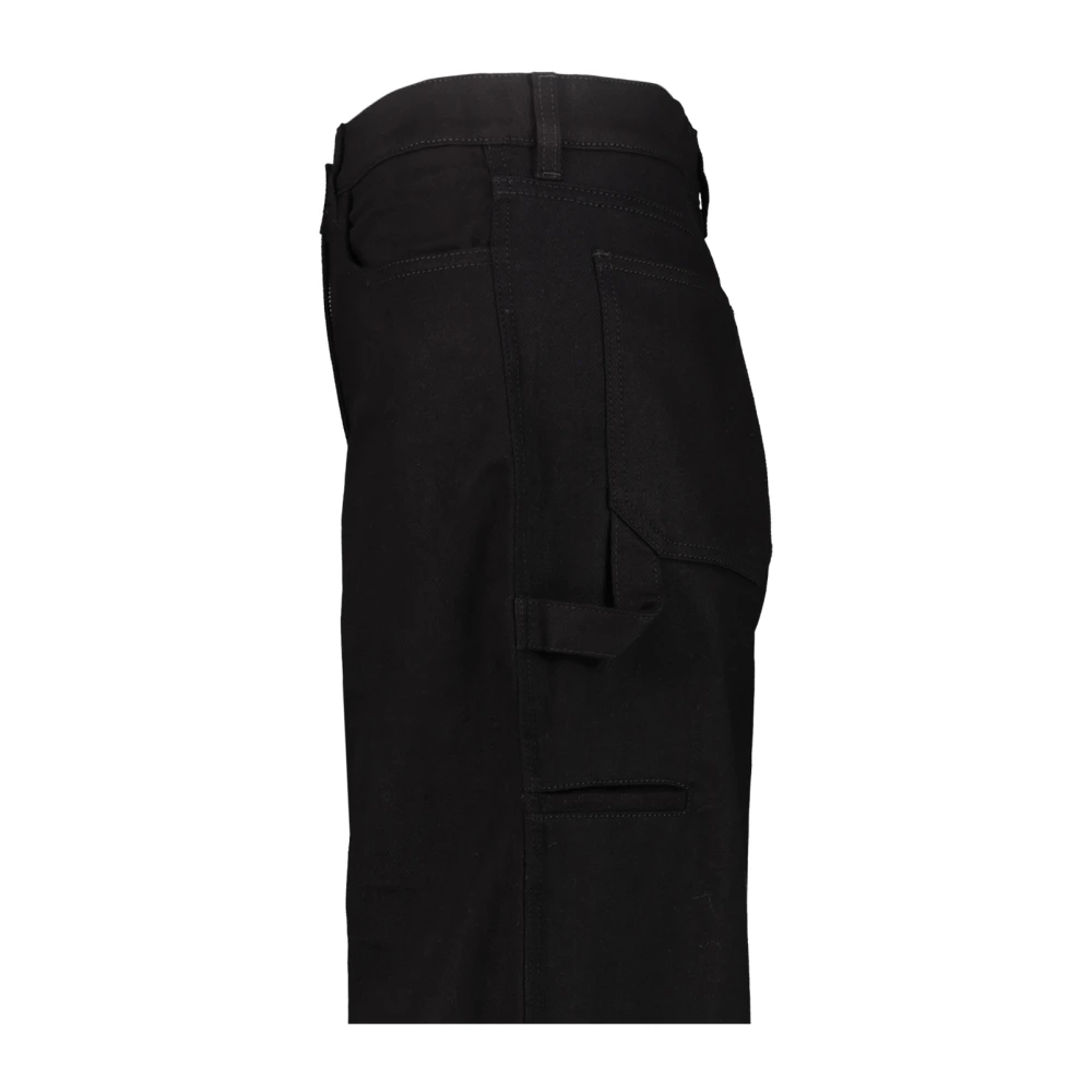 Courrèges Denim Baggy Broek Black Dames