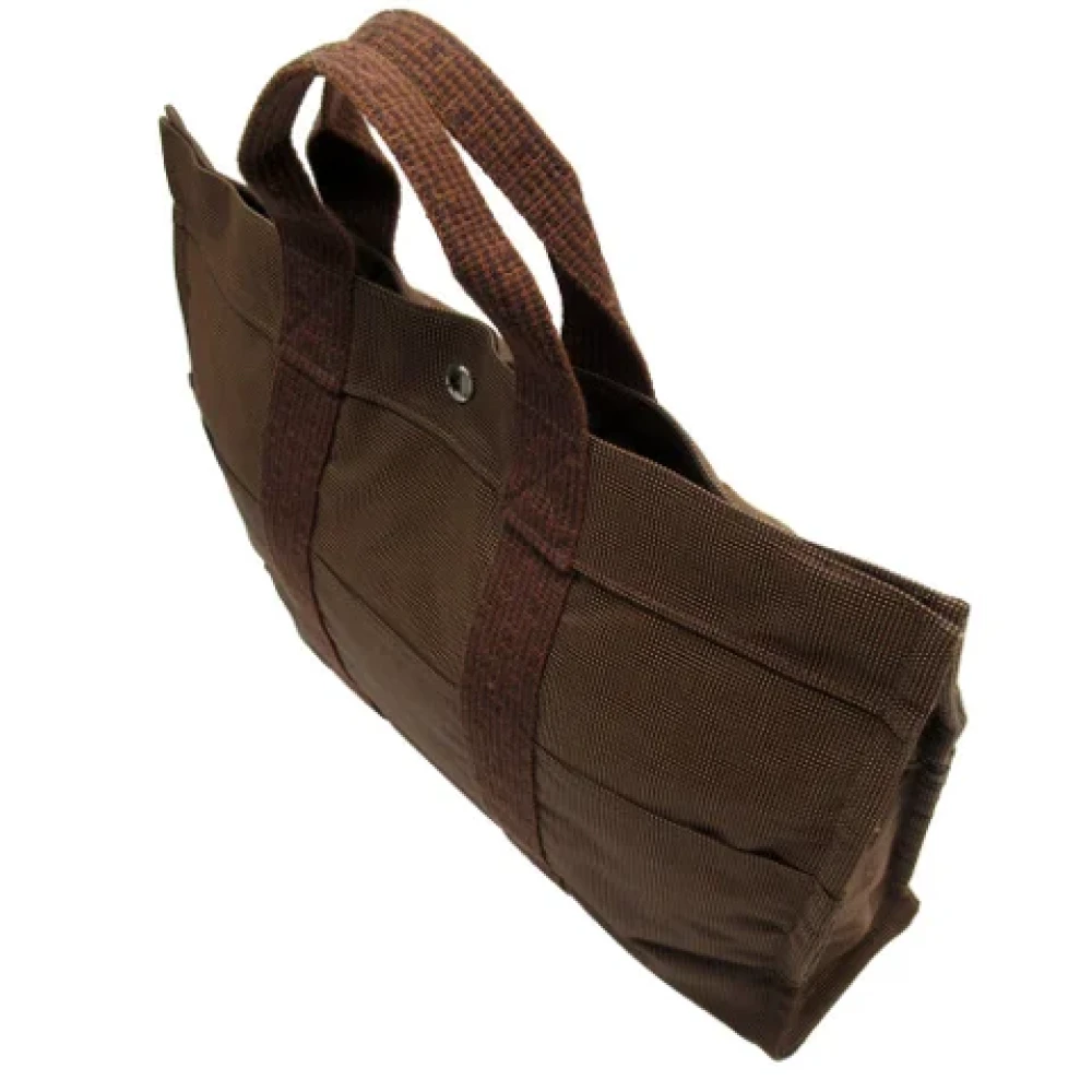 Hermès Vintage Pre-owned Canvas handbags Brown Dames