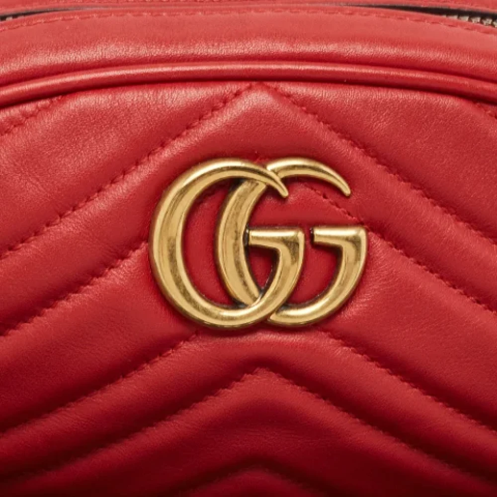 Gucci Vintage Pre-owned Leather handbags Red Dames