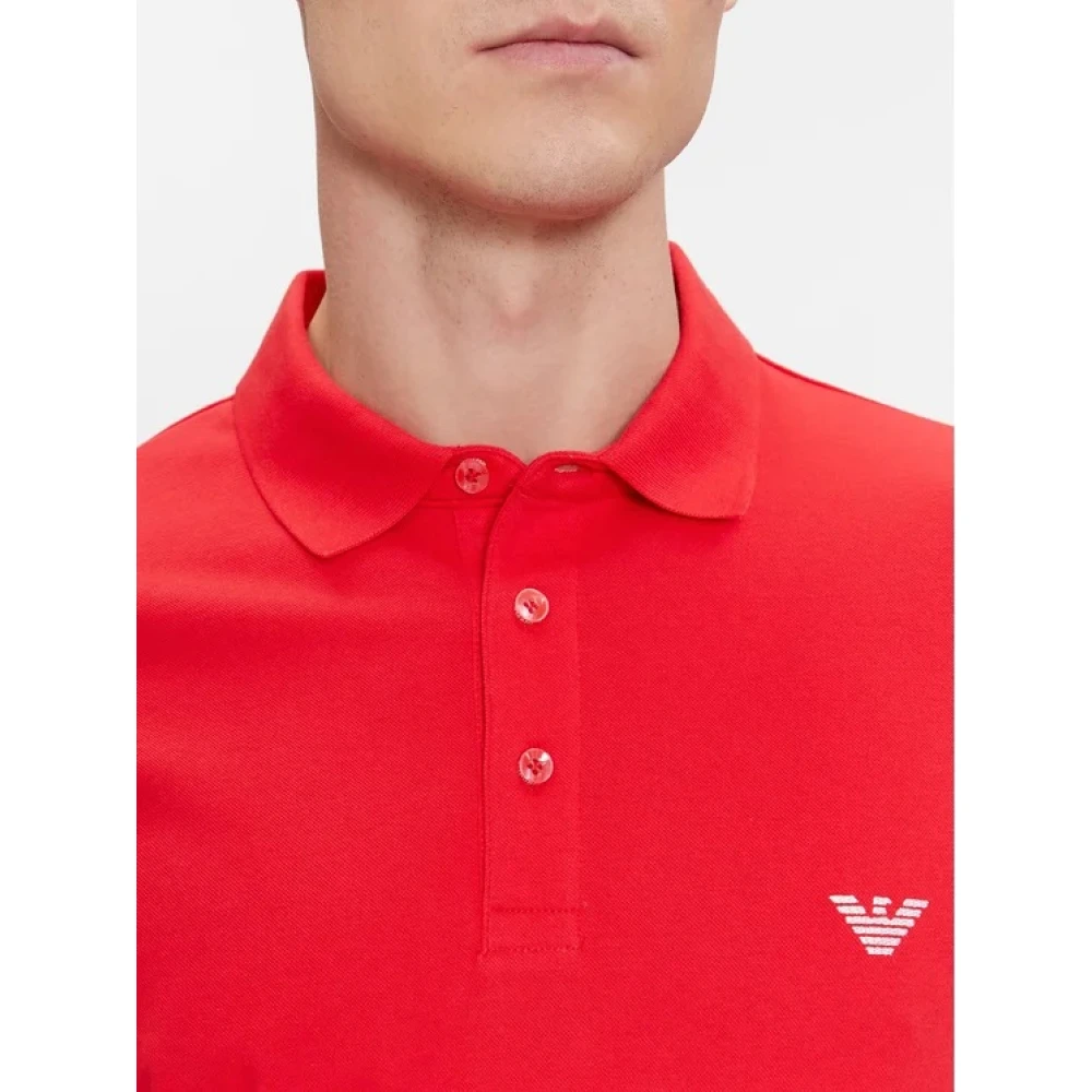 Emporio Armani Casual T-Shirt en Polo Collectie Red Heren