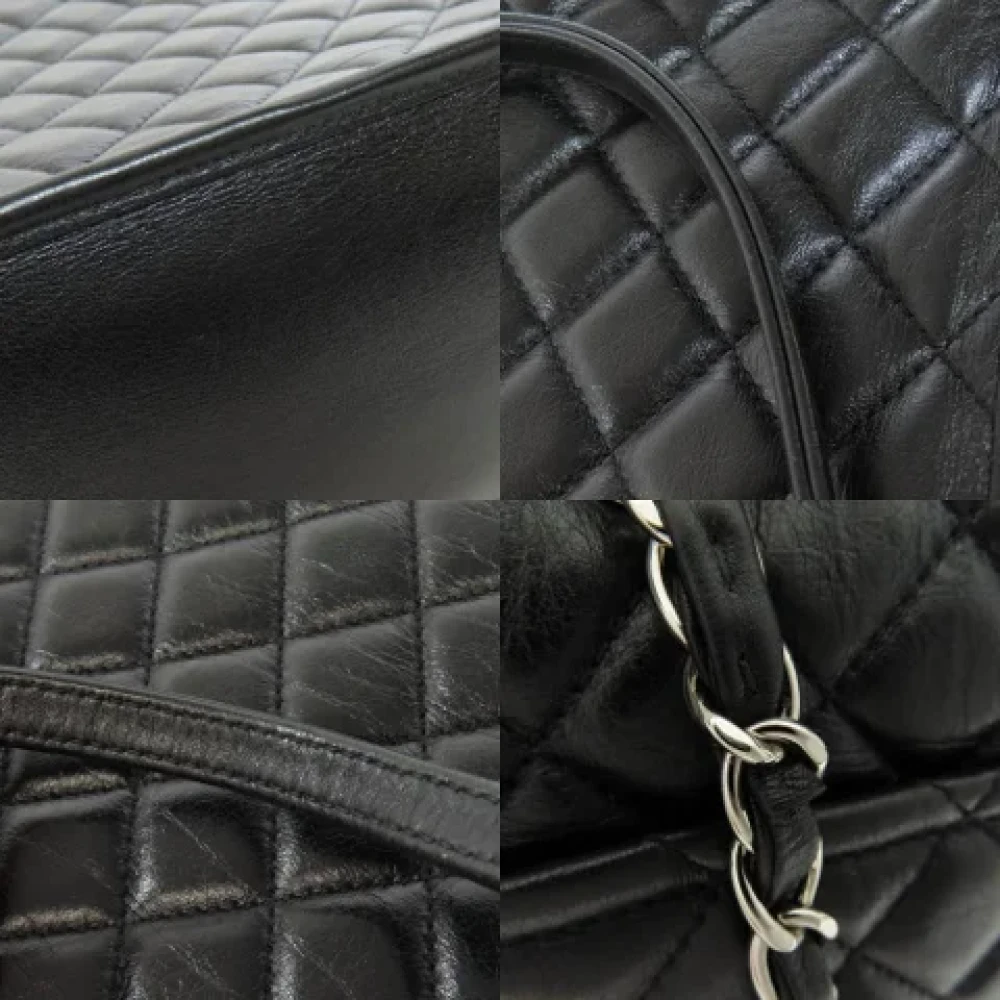 Chanel Vintage Pre-owned Leather totes Black Dames