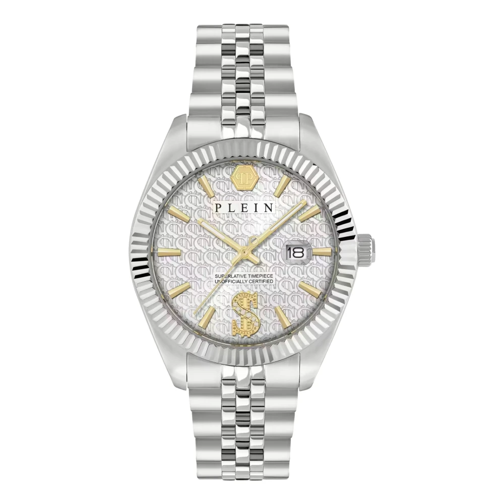 Philipp Plein Uomo Grigio Date Superlative Crystal Pwmfa0725