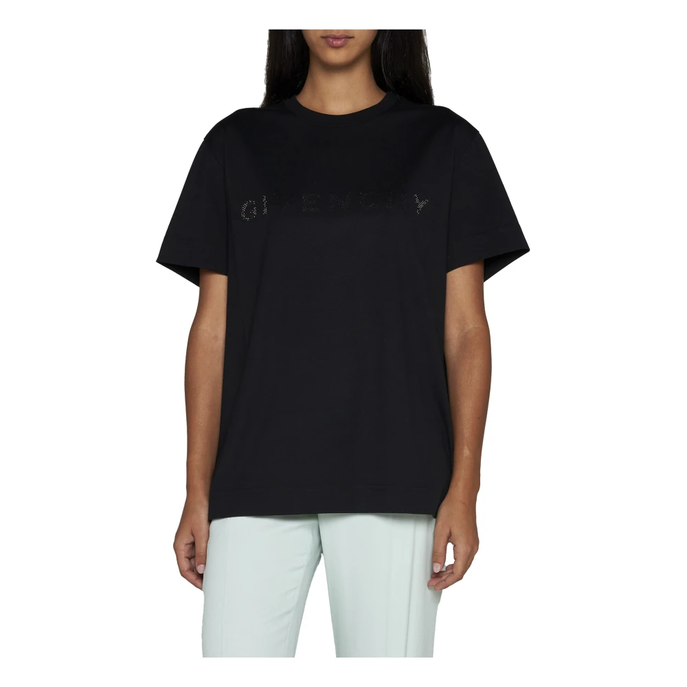 Givenchy Logo T-shirt Black Dames