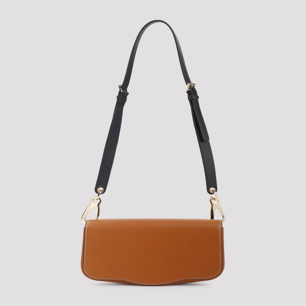 Valentino Garavani Logo Kleine Schoudertas Natuurlijk Tan Brown Dames
