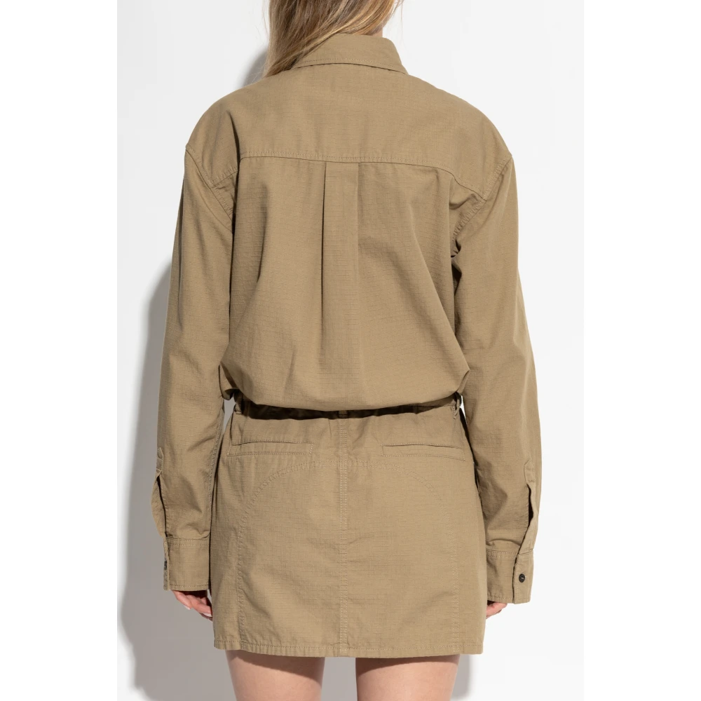 Dsquared2 Jurk met logo Green Dames