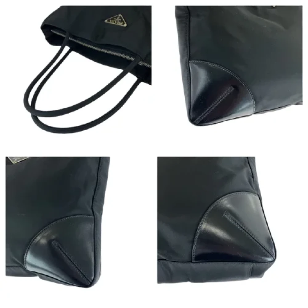 Prada Vintage Pre-owned Canvas totes Black Dames