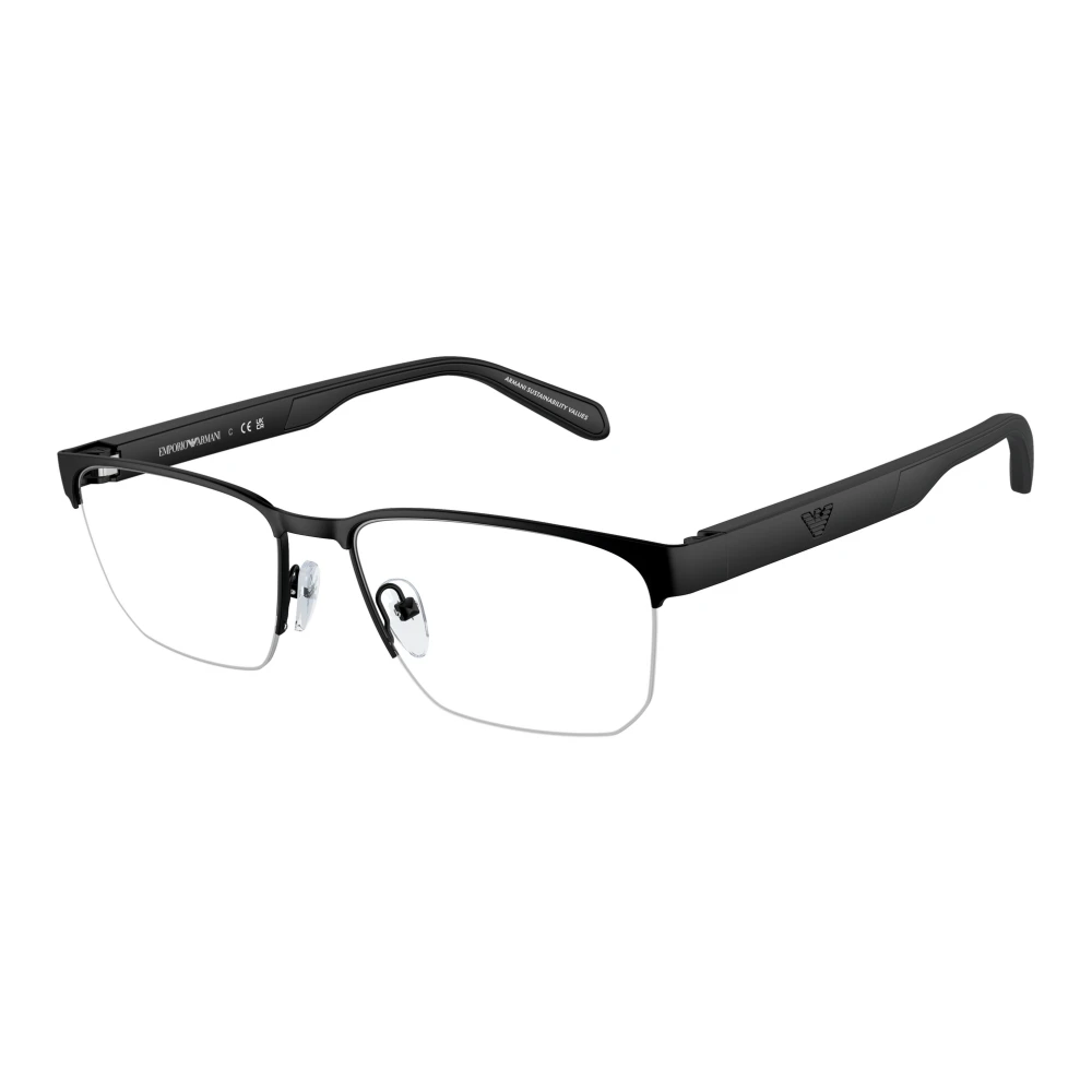 Emporio Armani Unisex Black Glasses, 56 Mm, Glasses