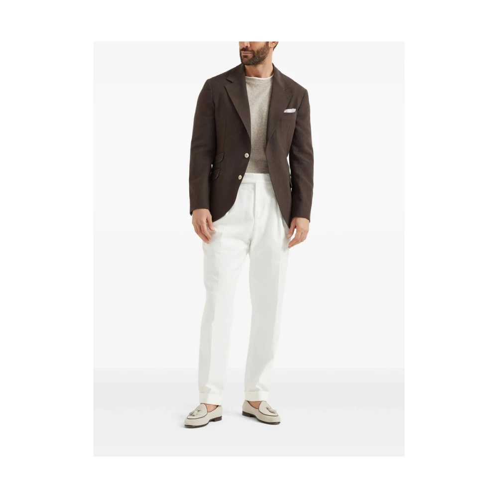 BRUNELLO CUCINELLI Beige Crew Neck T-shirt Beige Heren