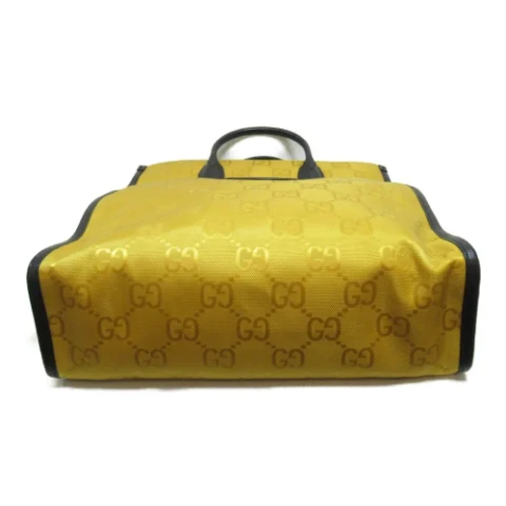 Gucci Vintage Pre-owned Fabric totes Yellow Dames