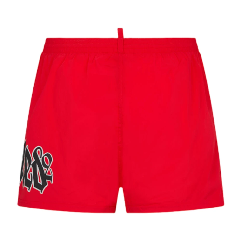 Dsquared2 Rode Sea Clothing Boxer Midi Red Heren