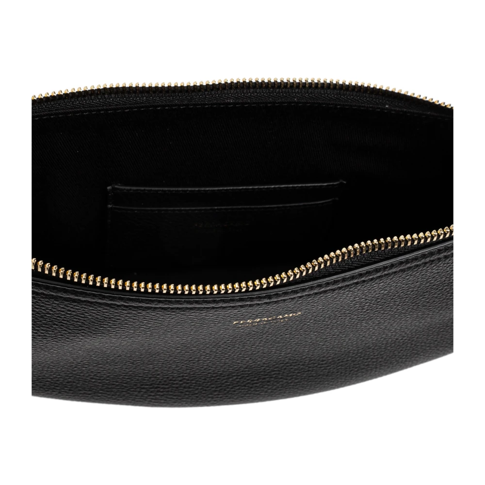 Salvatore Ferragamo Schoudertas maat XS Black Dames