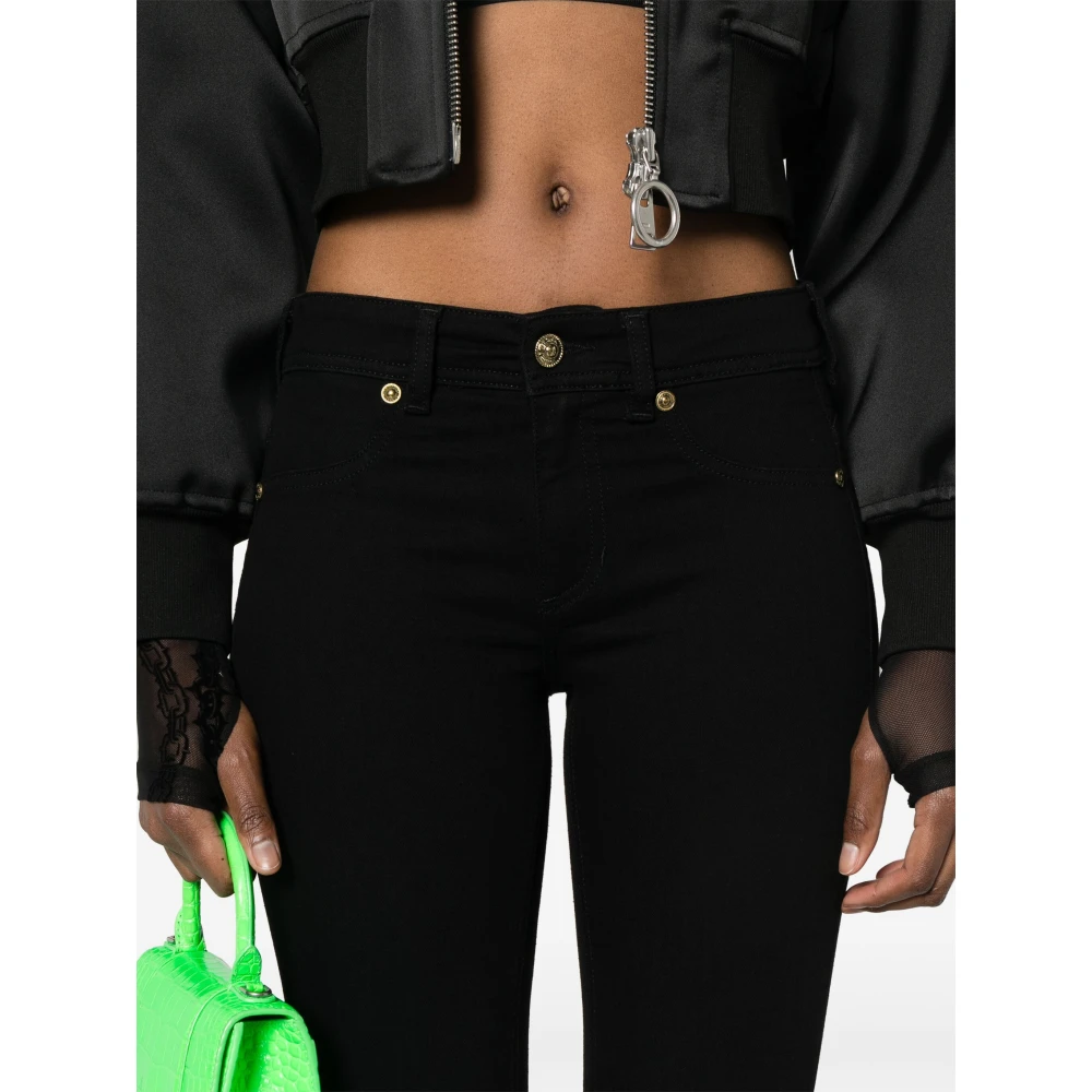 Versace Jeans Couture Zwarte Pantalone Jeans Black Dames