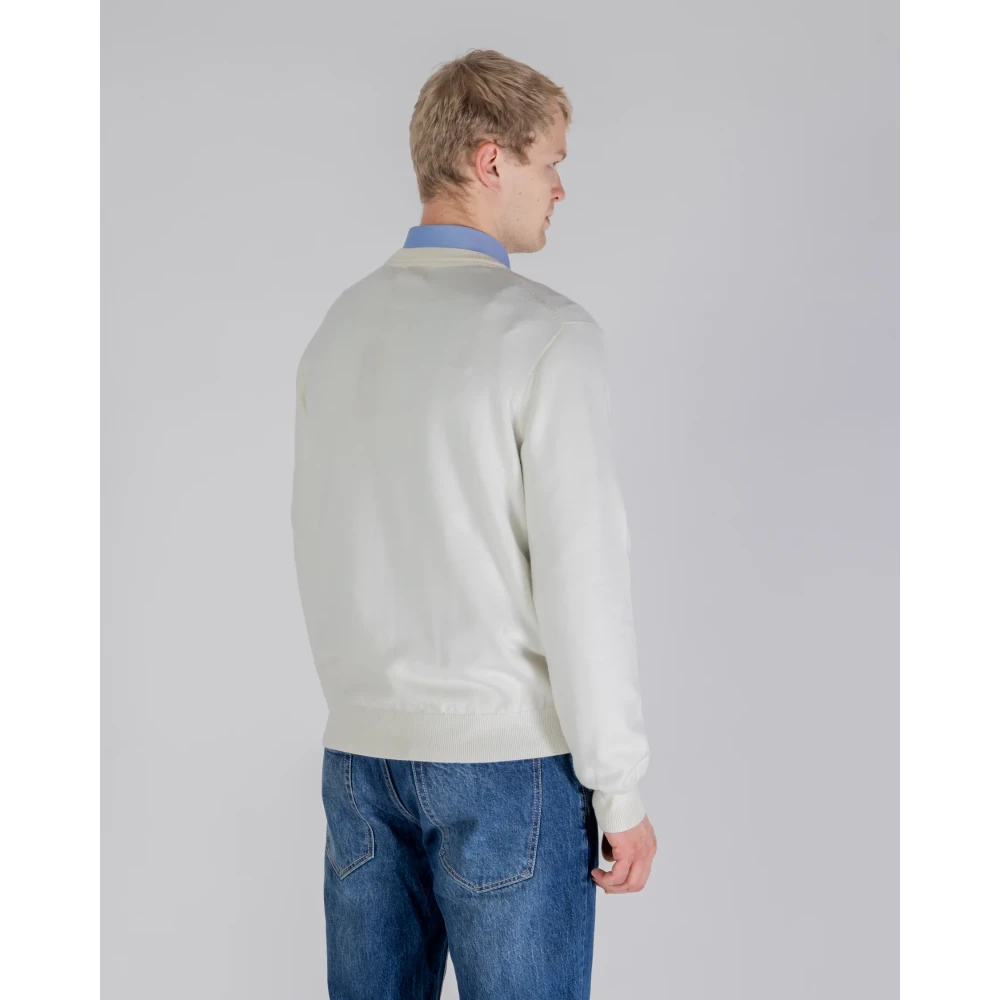 Aquascutum Stijlvolle Gebreide Collectie White Heren