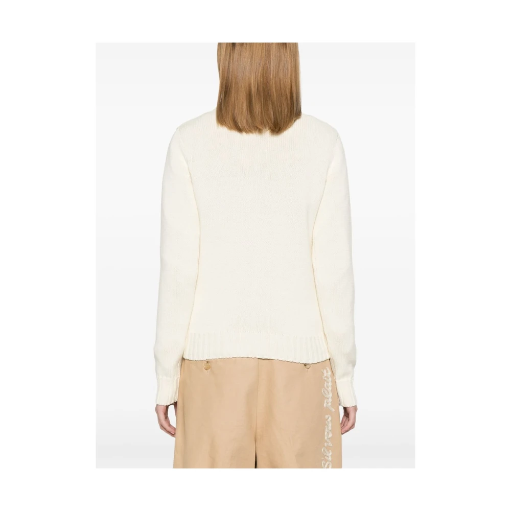 Sporty & Rich Roomwit Visserstrui Beige Dames