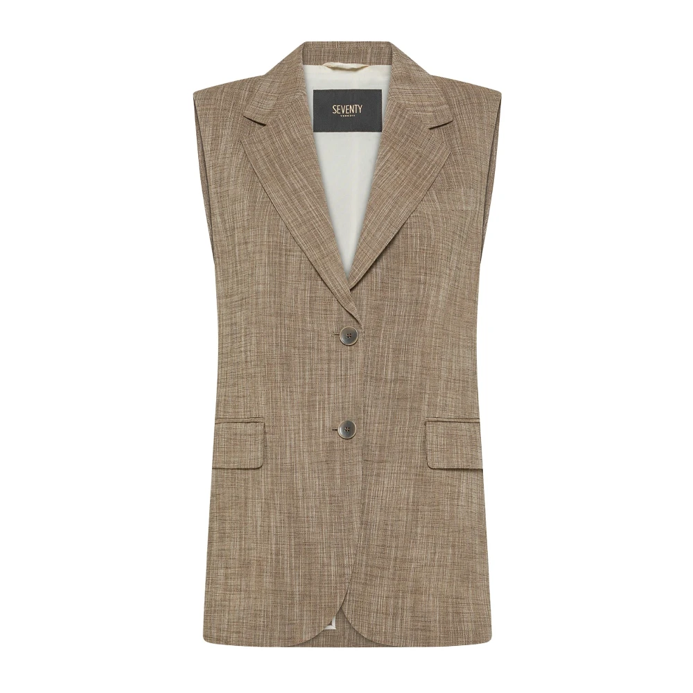 Seventy - Jackets > Vests - Beige - Seventy - Modalova