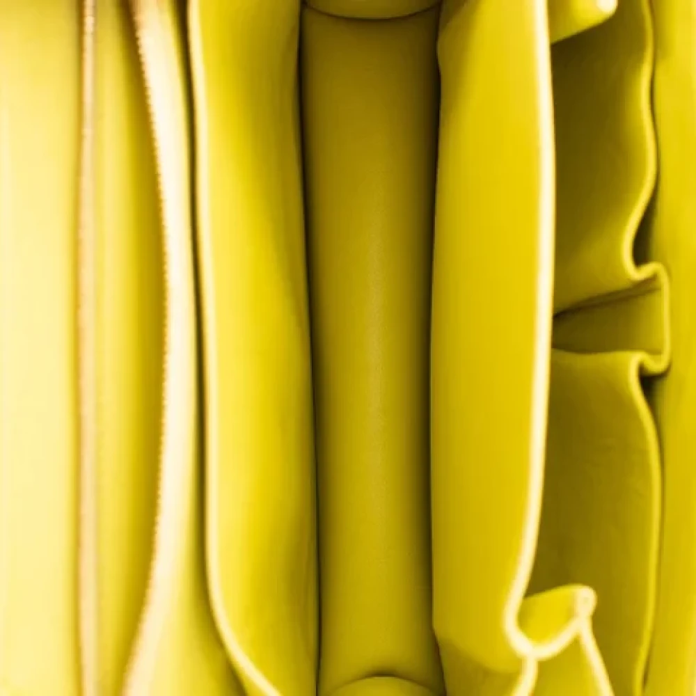 Celine Vintage Pre-owned Leather celine-bags Yellow Dames