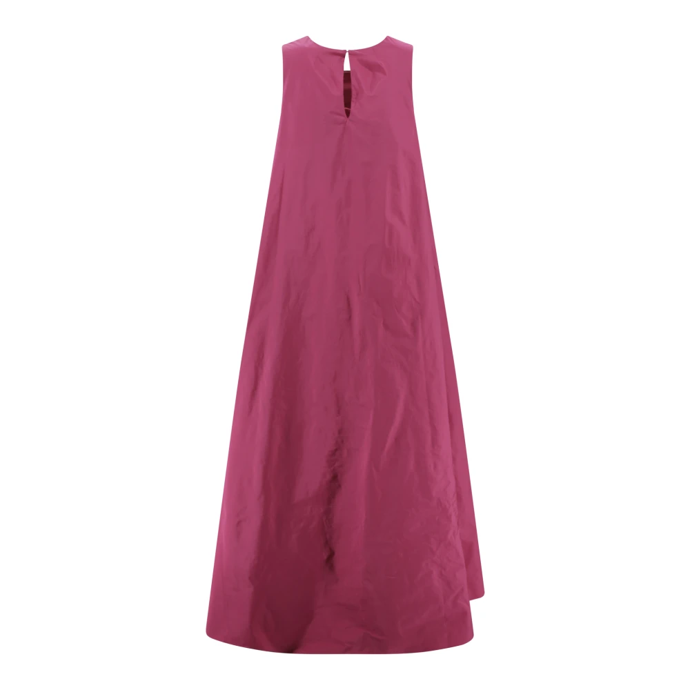 P.a.r.o.s.h. Zijden jurk met ruches Fuchsia Pink Dames