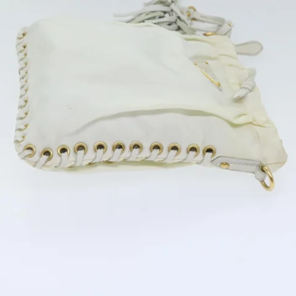 Prada Vintage Pre-owned Nylon prada-bags White Dames