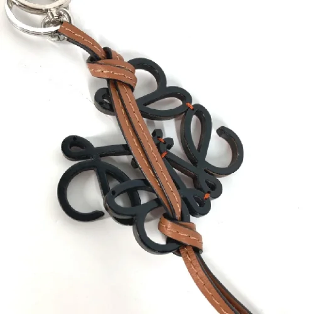 Loewe Pre-owned Leather key-holders Orange Dames