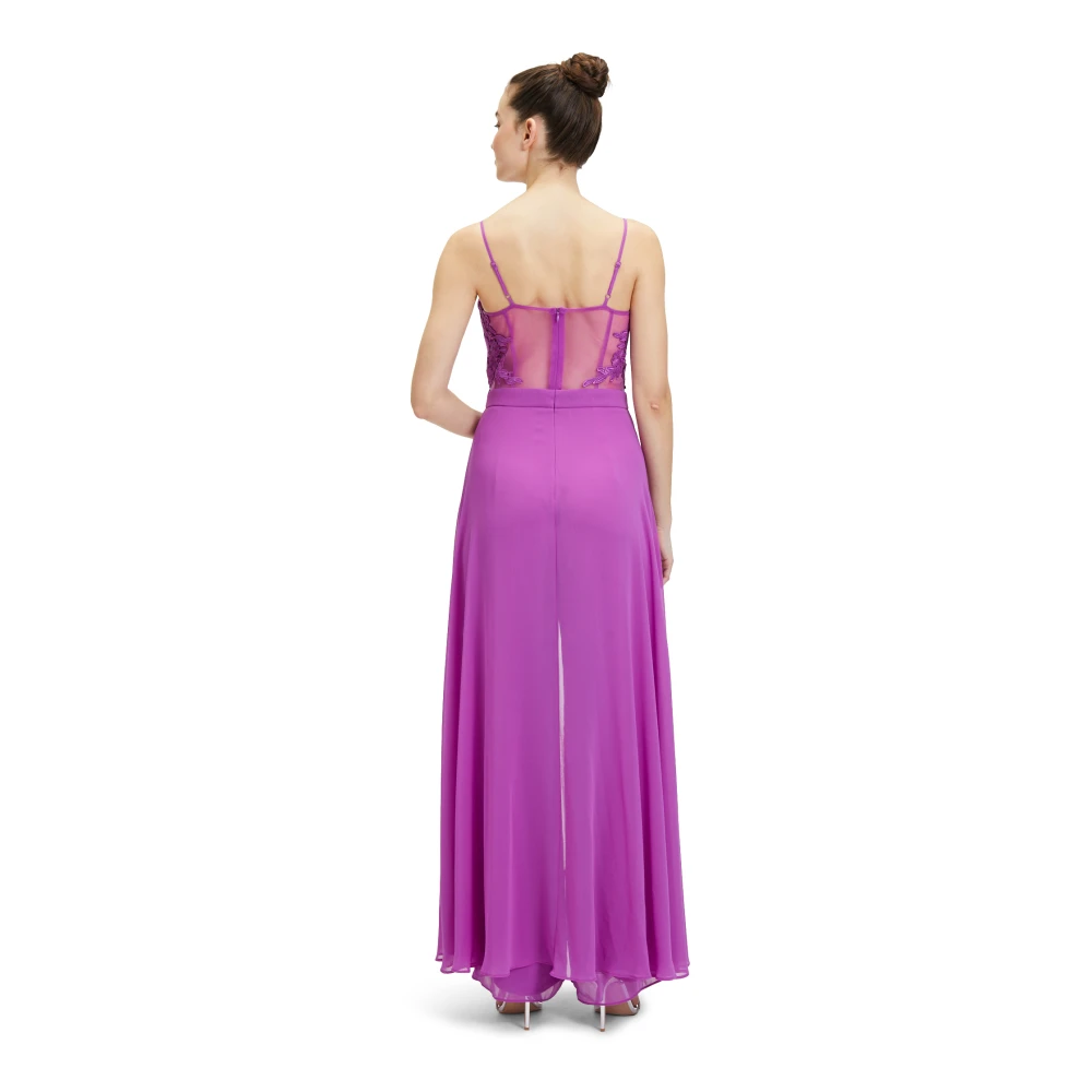 Vera Mont Elegant Geborduurde Jumpsuit Purple Dames