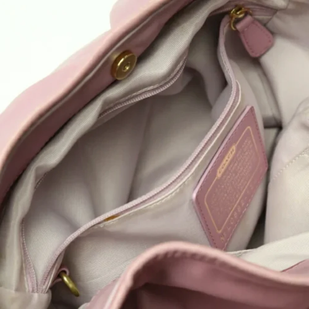 Coach Pre-owned Fabric shoulder-bags Pink Dames