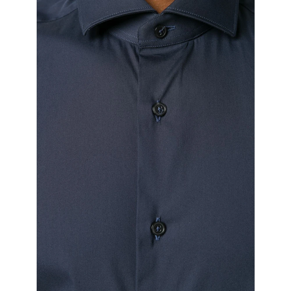 Xacus Slim Fit Katoen Blauw Overhemd Blue Heren