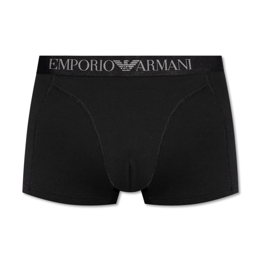 Emporio Armani Katoenen boxershorts Black Heren