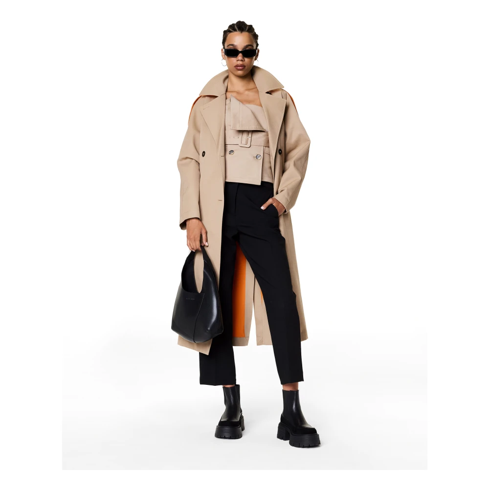 Kazar Studio Grote leren schoudertas Black Dames
