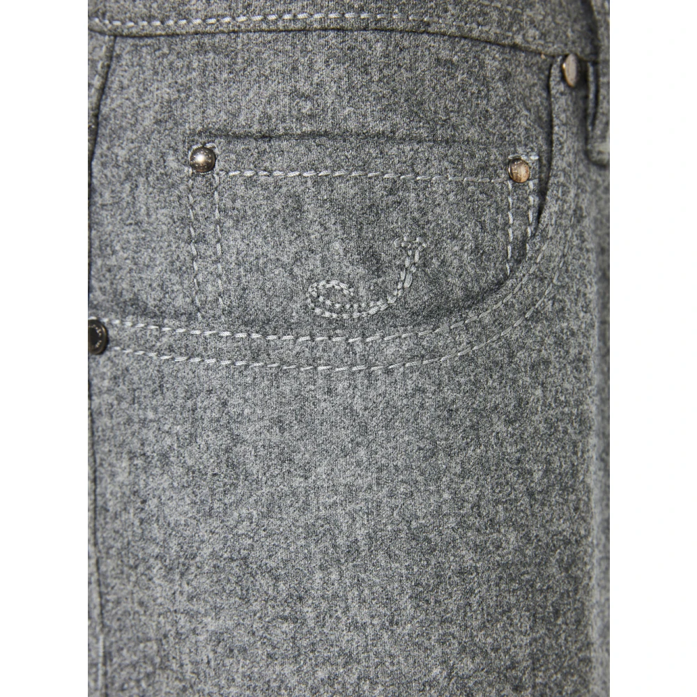 Jacob Cohën Bard Wollen Broek Gray Heren