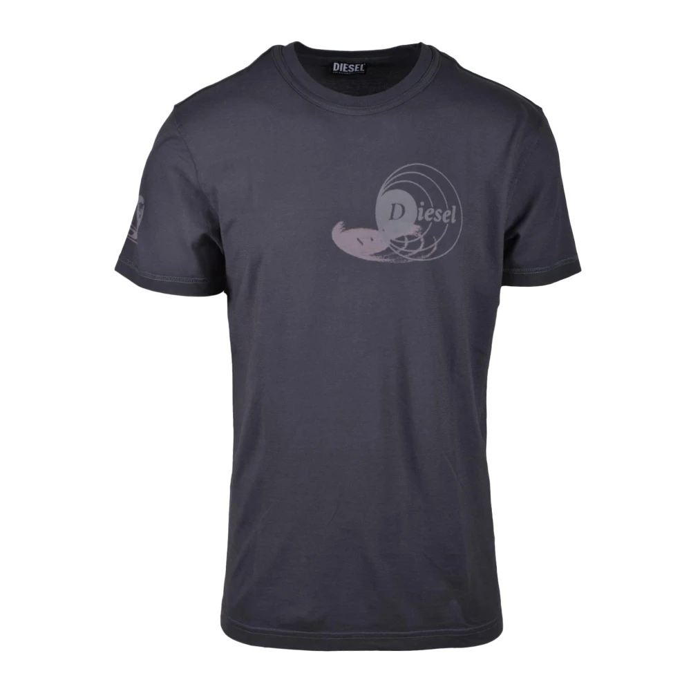Diesel Katoenen T-shirt Black Heren