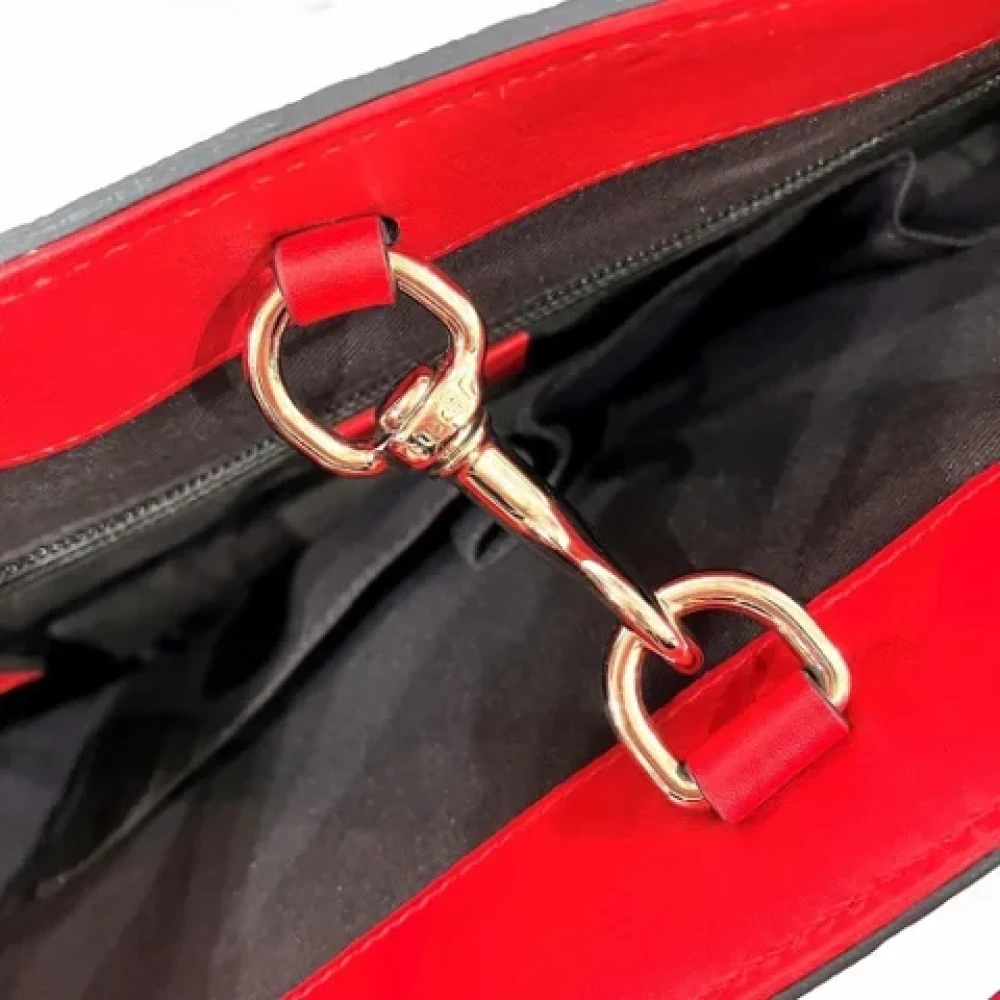 Gucci Vintage Pre-owned Leather gucci-bags Red Dames