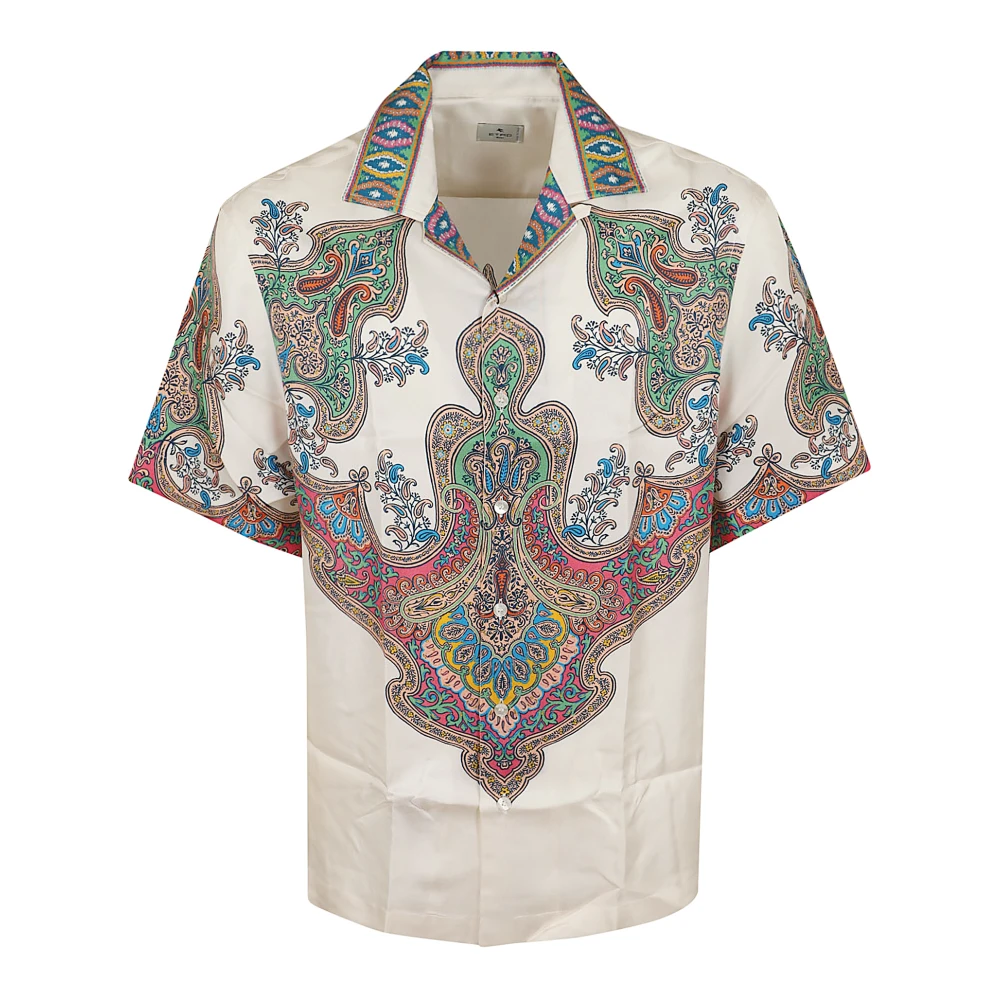 Etro Uomo Bianco Magliette, L, New,
