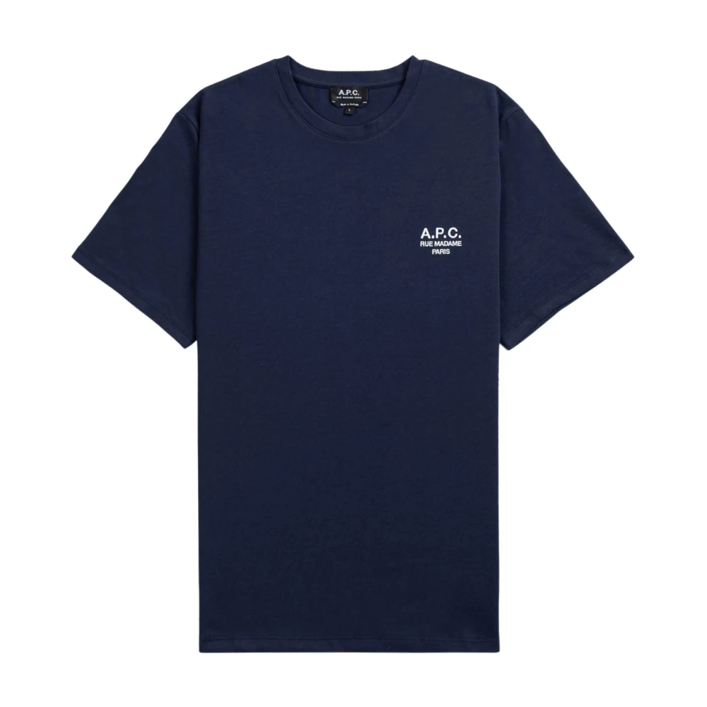 A.p.c. T-shirt Blue Heren