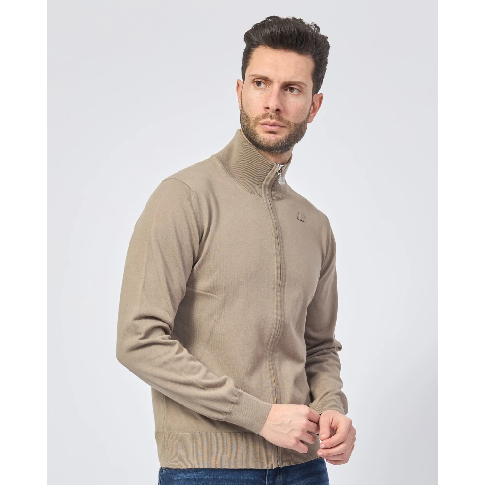 K-way Beige Trui Met Hoge Hals En Ritssluiting Beige Heren